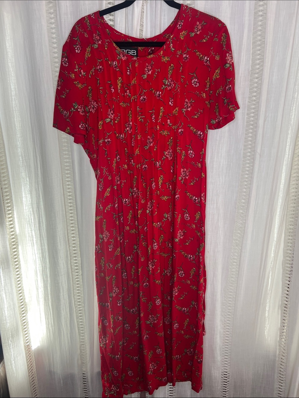 Gianni Bini Red Floral Maxi Dress